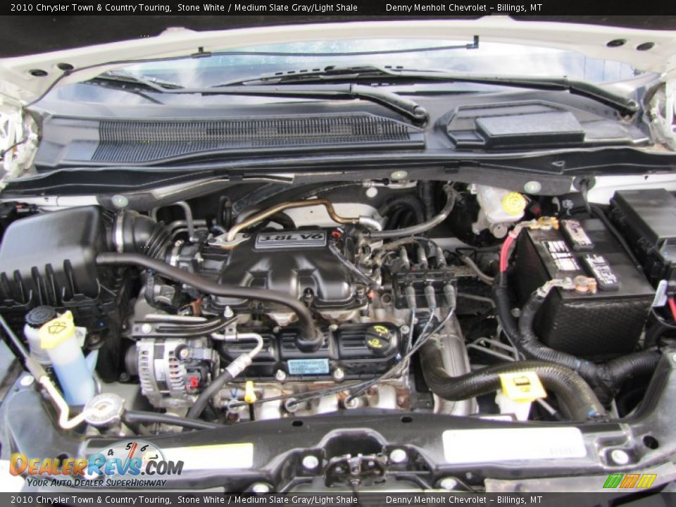 2010 Chrysler Town & Country Touring Stone White / Medium Slate Gray/Light Shale Photo #28