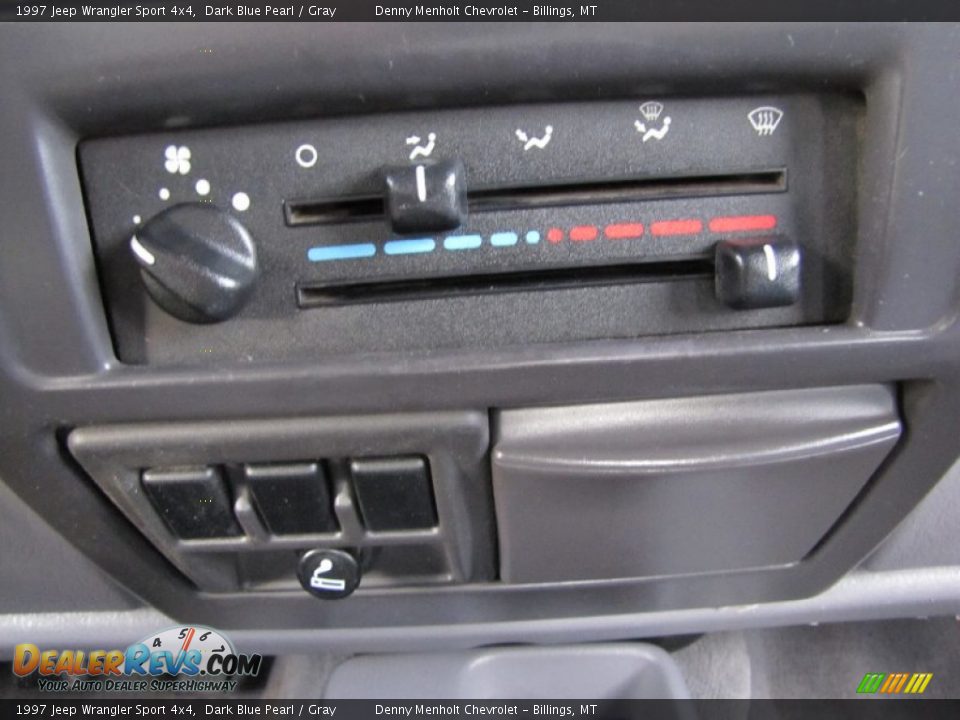 1997 Jeep Wrangler Sport 4x4 Dark Blue Pearl / Gray Photo #14
