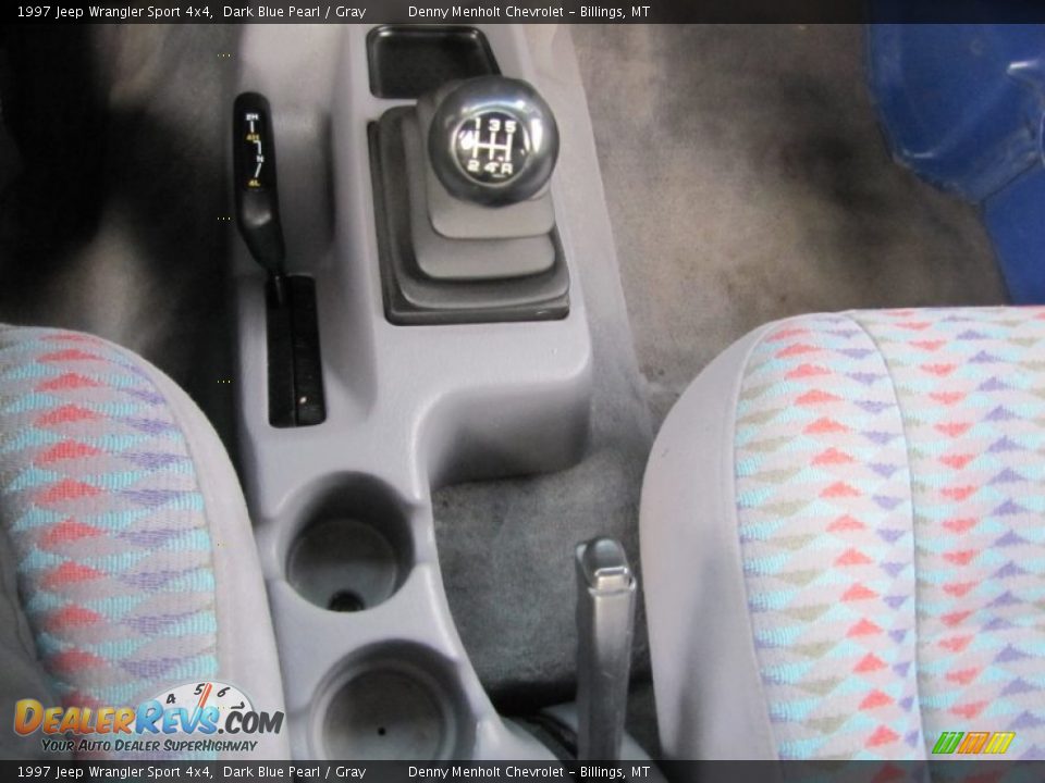 1997 Jeep Wrangler Sport 4x4 Dark Blue Pearl / Gray Photo #15
