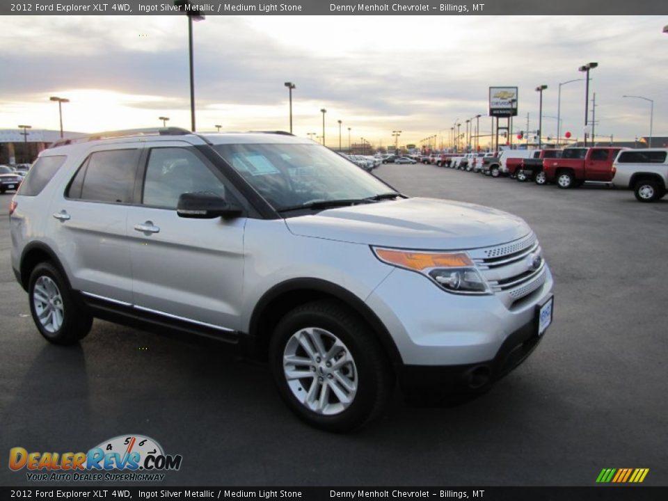 2012 Ford Explorer XLT 4WD Ingot Silver Metallic / Medium Light Stone Photo #1