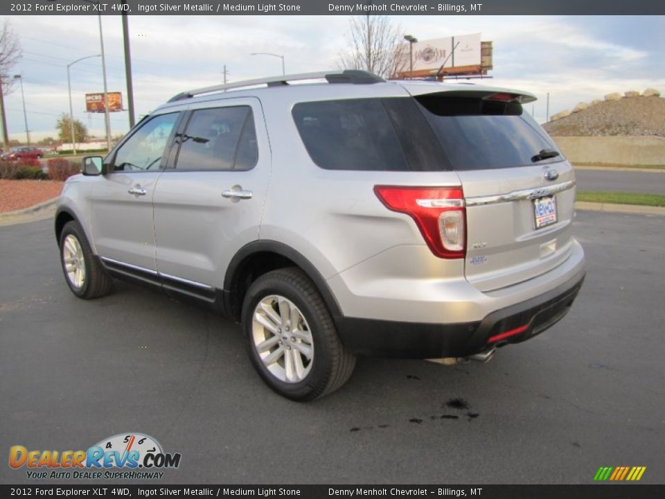 2012 Ford Explorer XLT 4WD Ingot Silver Metallic / Medium Light Stone Photo #5