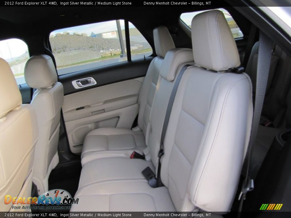 2012 Ford Explorer XLT 4WD Ingot Silver Metallic / Medium Light Stone Photo #10