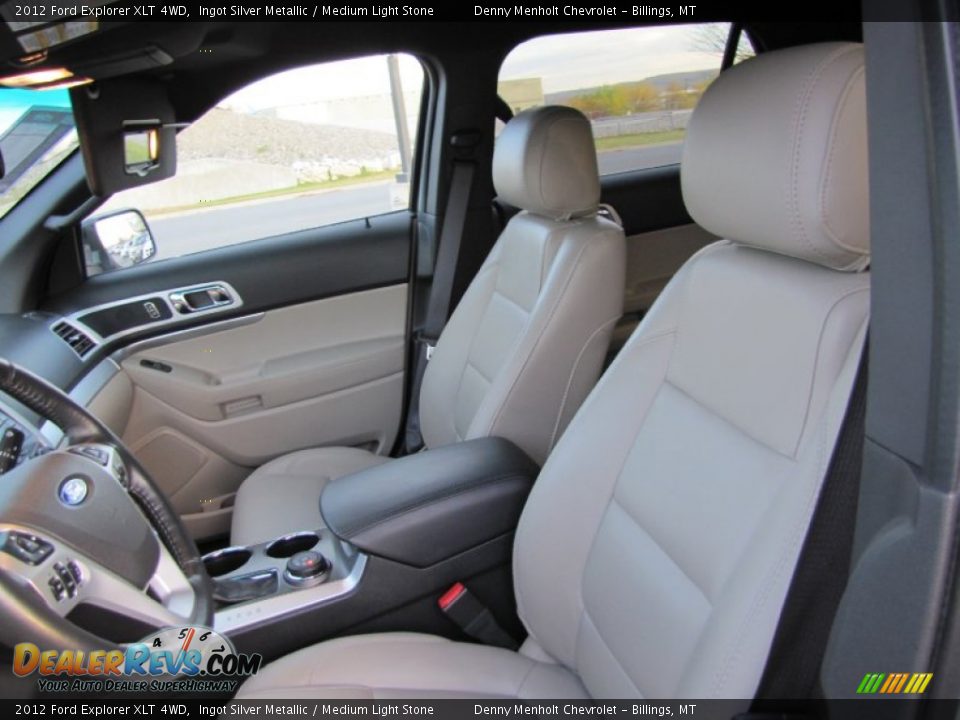 2012 Ford Explorer XLT 4WD Ingot Silver Metallic / Medium Light Stone Photo #13