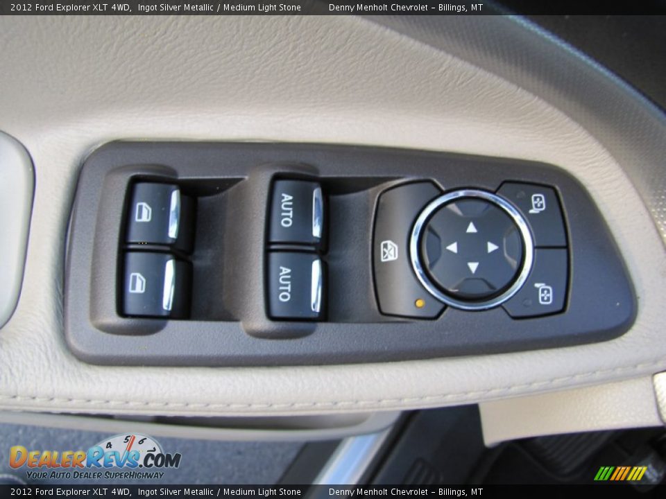 2012 Ford Explorer XLT 4WD Ingot Silver Metallic / Medium Light Stone Photo #14
