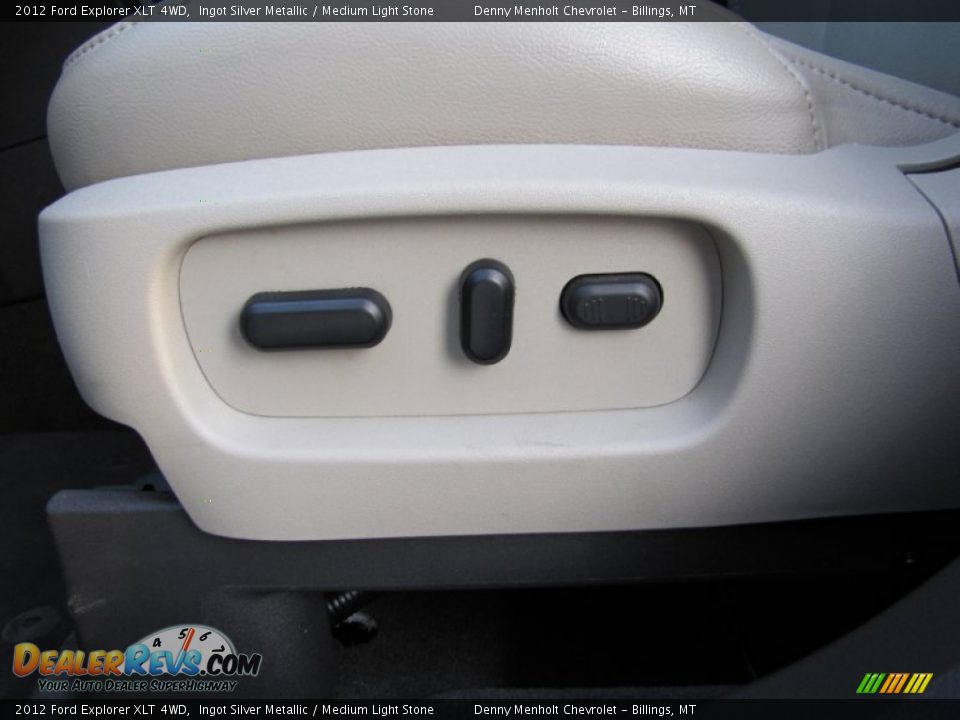 2012 Ford Explorer XLT 4WD Ingot Silver Metallic / Medium Light Stone Photo #15