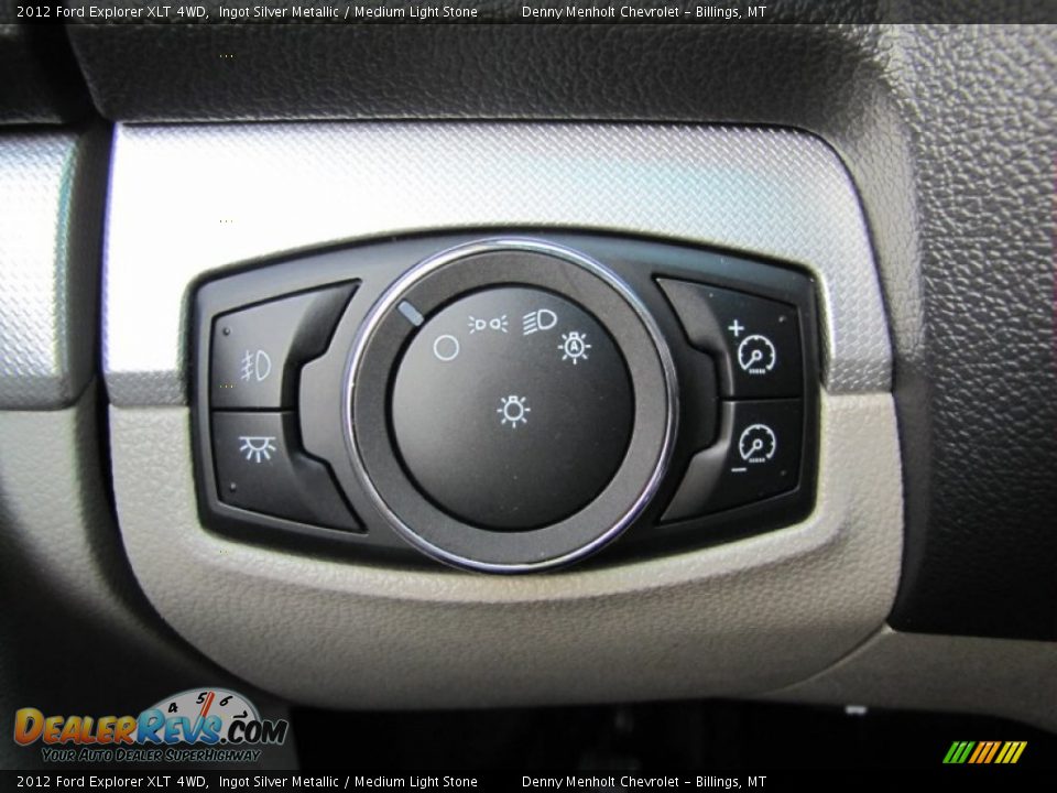 2012 Ford Explorer XLT 4WD Ingot Silver Metallic / Medium Light Stone Photo #16