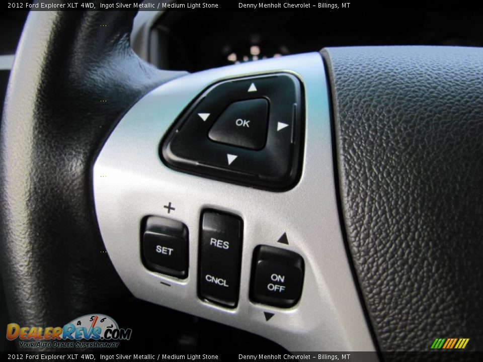 2012 Ford Explorer XLT 4WD Ingot Silver Metallic / Medium Light Stone Photo #17