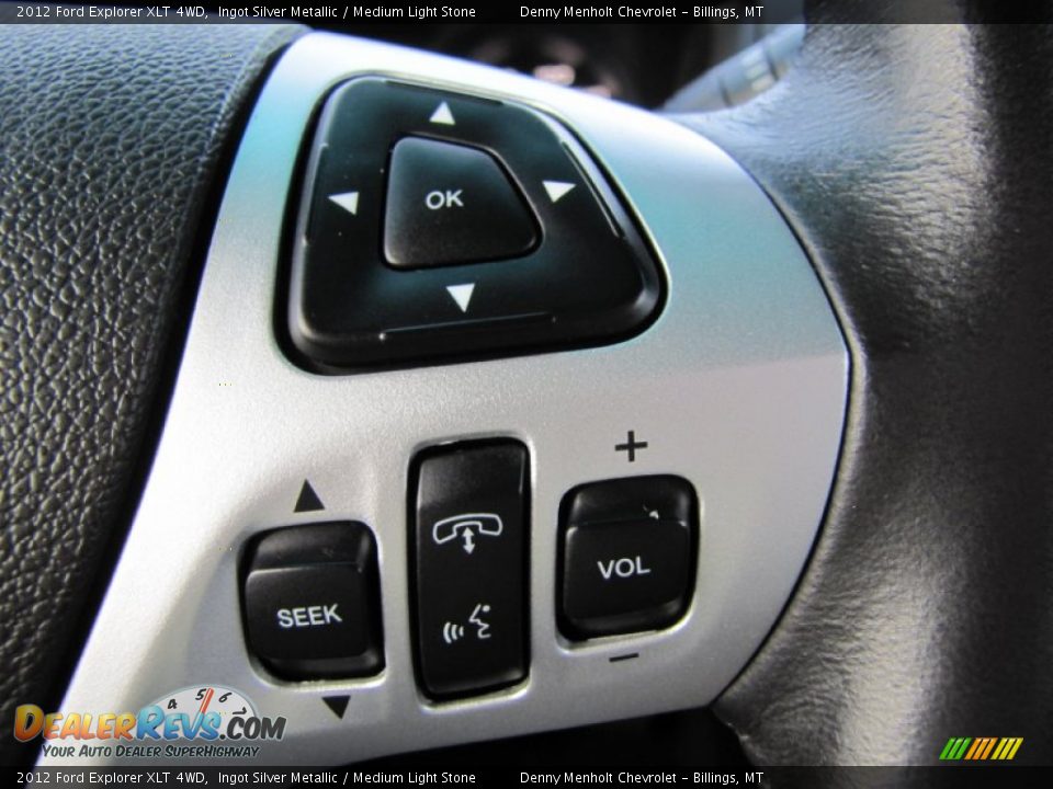2012 Ford Explorer XLT 4WD Ingot Silver Metallic / Medium Light Stone Photo #18