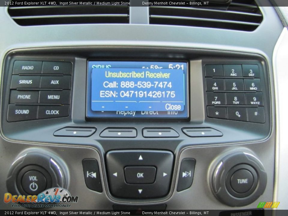 2012 Ford Explorer XLT 4WD Ingot Silver Metallic / Medium Light Stone Photo #20