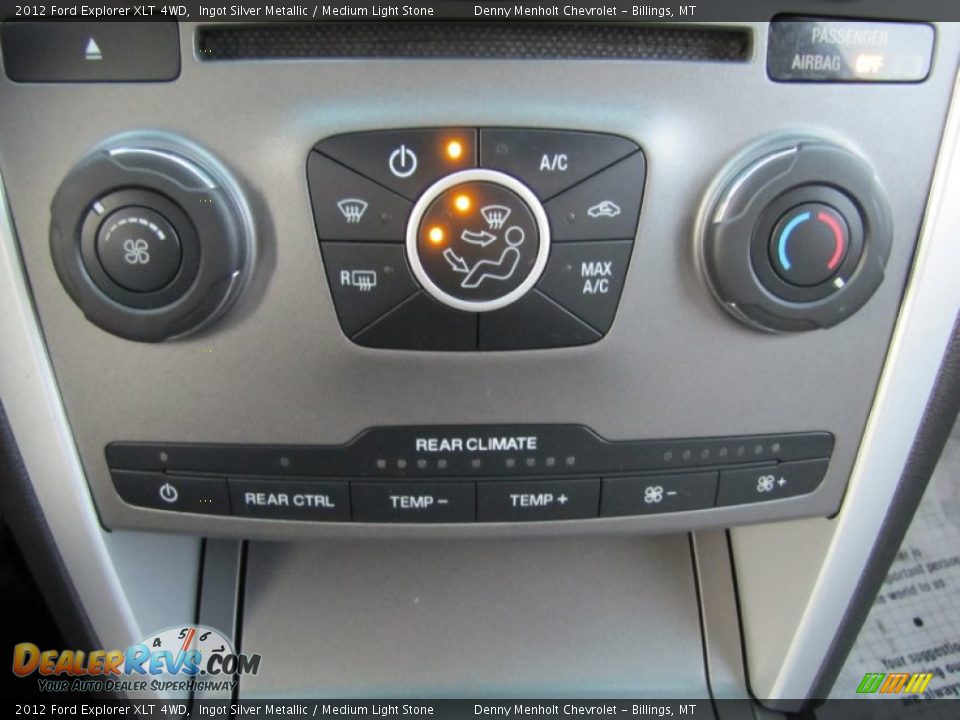 2012 Ford Explorer XLT 4WD Ingot Silver Metallic / Medium Light Stone Photo #22