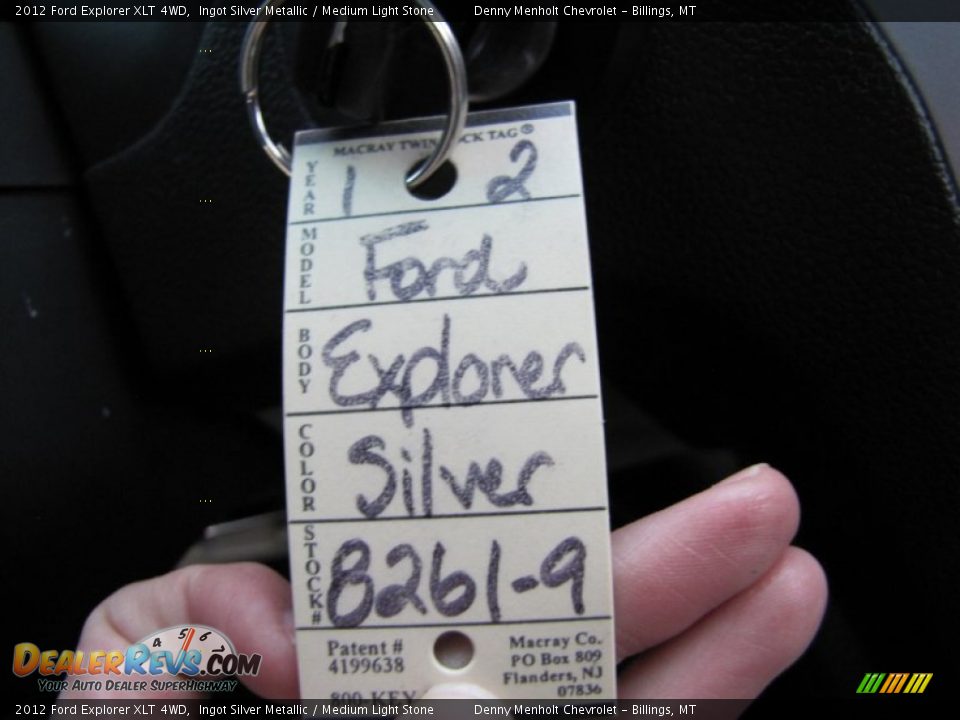 2012 Ford Explorer XLT 4WD Ingot Silver Metallic / Medium Light Stone Photo #28