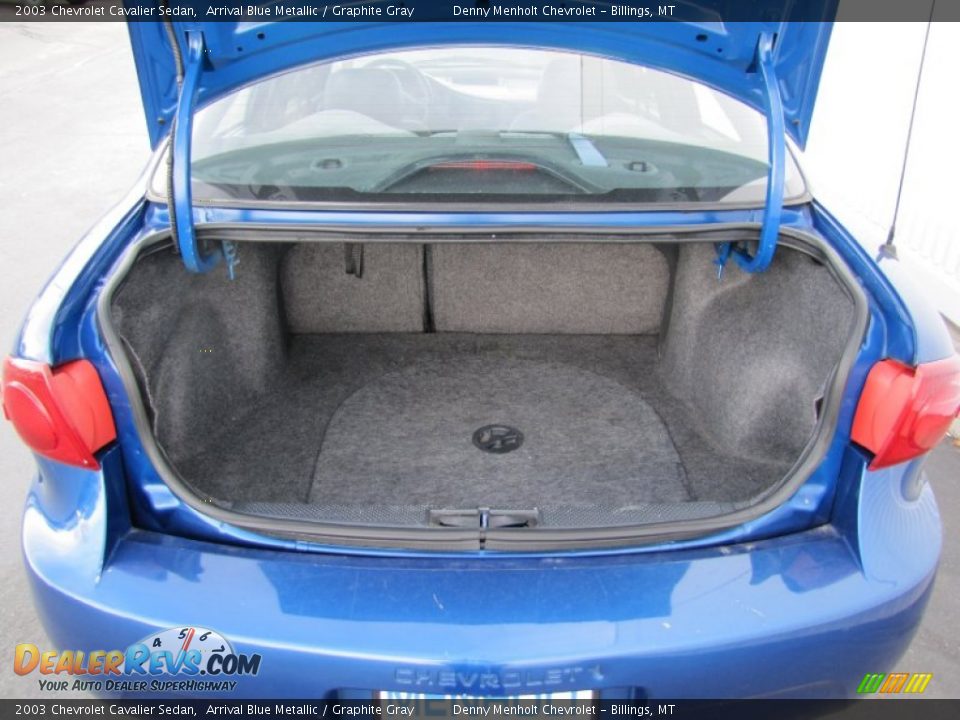 2003 Chevrolet Cavalier Sedan Arrival Blue Metallic / Graphite Gray Photo #9
