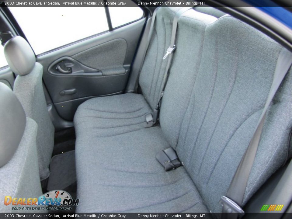 2003 Chevrolet Cavalier Sedan Arrival Blue Metallic / Graphite Gray Photo #10
