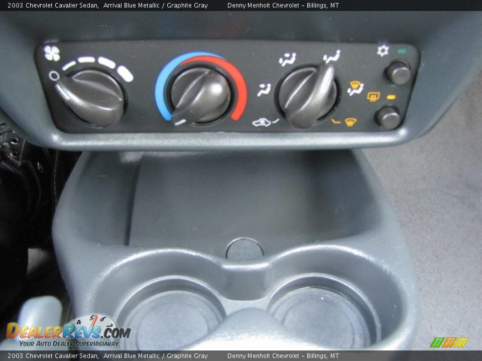 2003 Chevrolet Cavalier Sedan Arrival Blue Metallic / Graphite Gray Photo #15