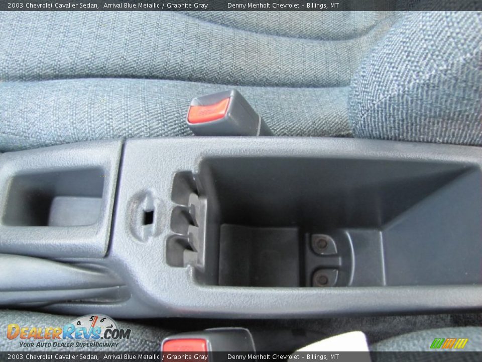 2003 Chevrolet Cavalier Sedan Arrival Blue Metallic / Graphite Gray Photo #16