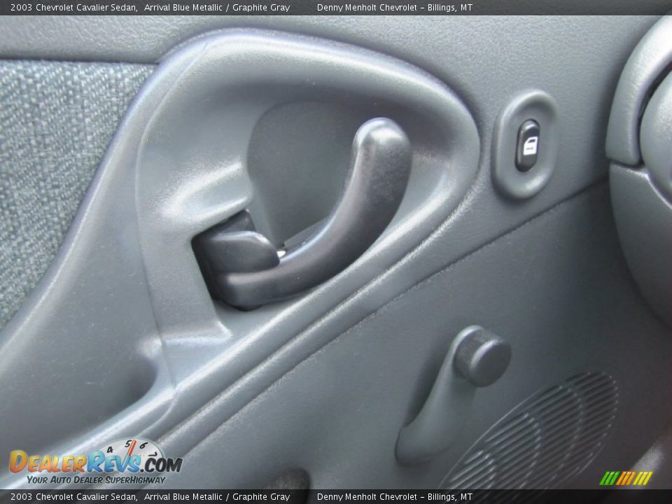2003 Chevrolet Cavalier Sedan Arrival Blue Metallic / Graphite Gray Photo #17
