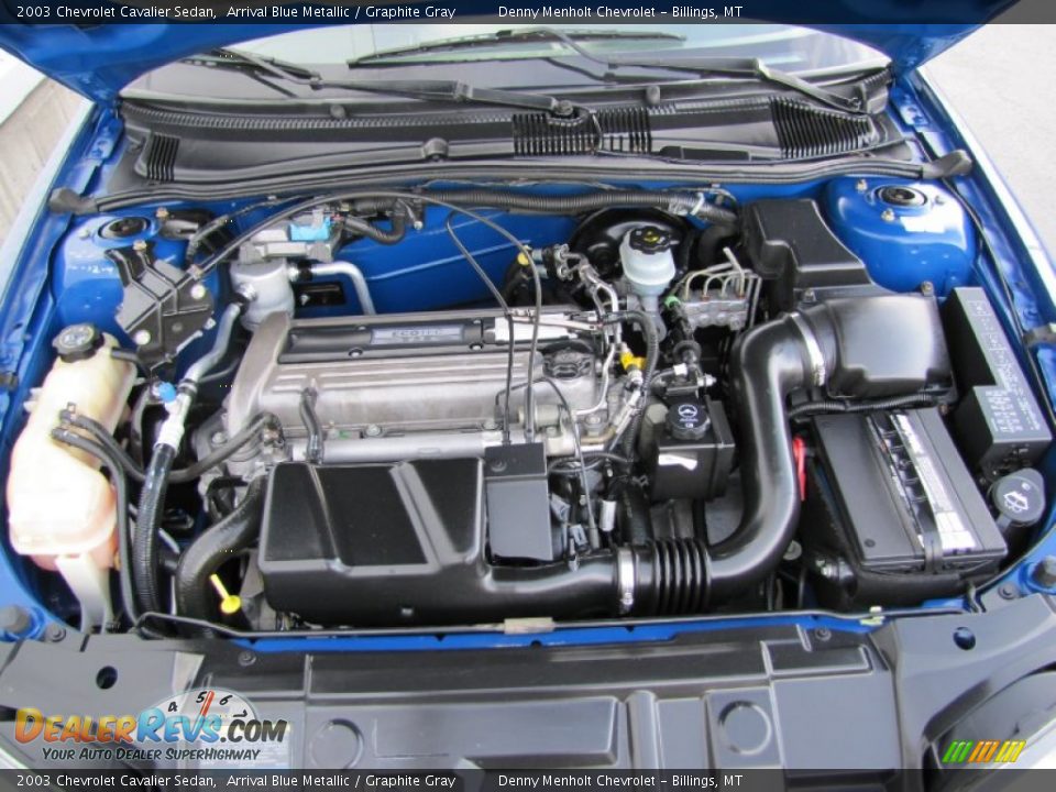 2003 Chevrolet Cavalier Sedan Arrival Blue Metallic / Graphite Gray Photo #18