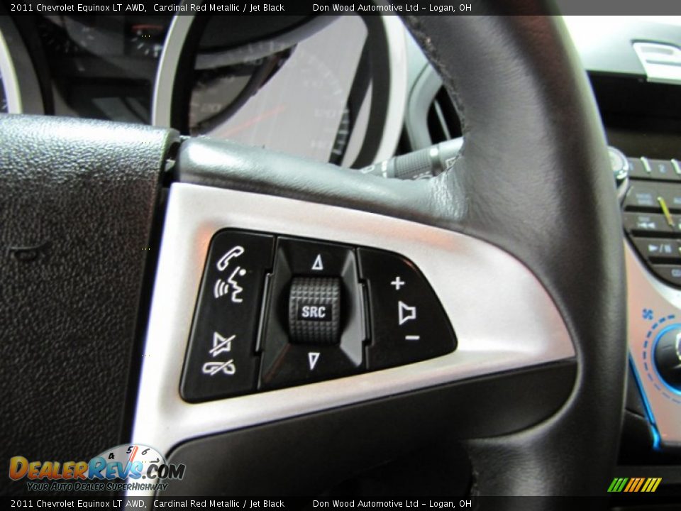 2011 Chevrolet Equinox LT AWD Cardinal Red Metallic / Jet Black Photo #17