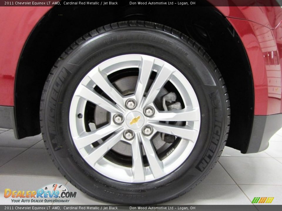 2011 Chevrolet Equinox LT AWD Cardinal Red Metallic / Jet Black Photo #25