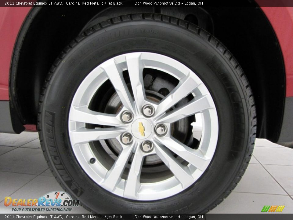 2011 Chevrolet Equinox LT AWD Cardinal Red Metallic / Jet Black Photo #28