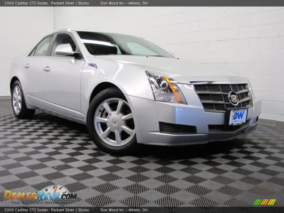 2009 Cadillac CTS Sedan Radiant Silver / Ebony Photo #1