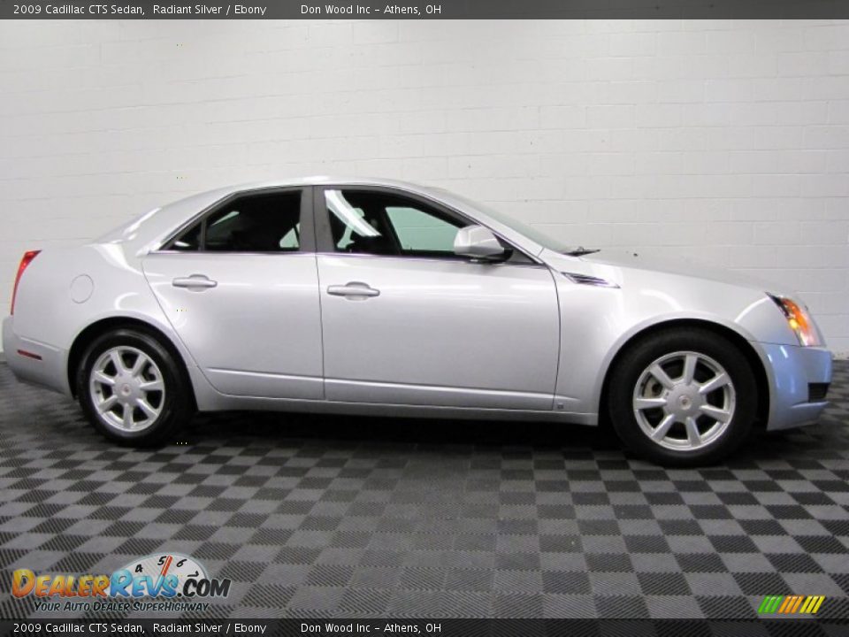 2009 Cadillac CTS Sedan Radiant Silver / Ebony Photo #7