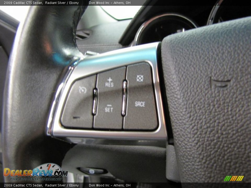 2009 Cadillac CTS Sedan Radiant Silver / Ebony Photo #21
