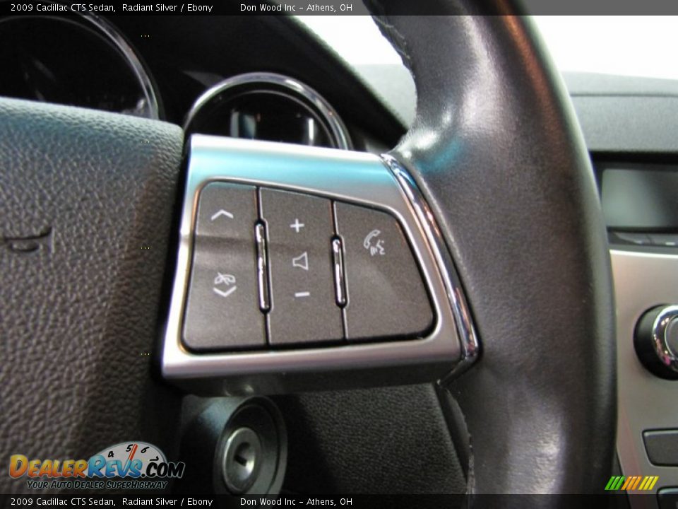 2009 Cadillac CTS Sedan Radiant Silver / Ebony Photo #22