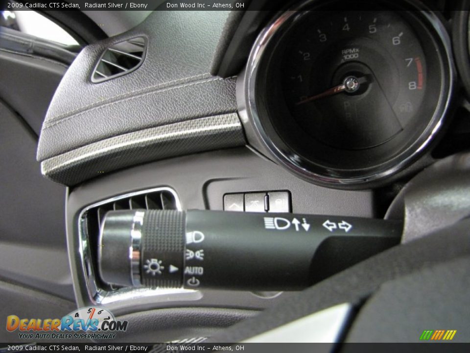 2009 Cadillac CTS Sedan Radiant Silver / Ebony Photo #23