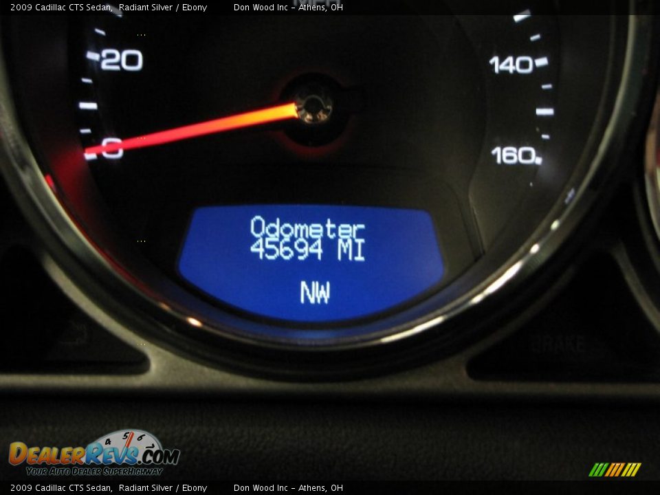2009 Cadillac CTS Sedan Radiant Silver / Ebony Photo #27