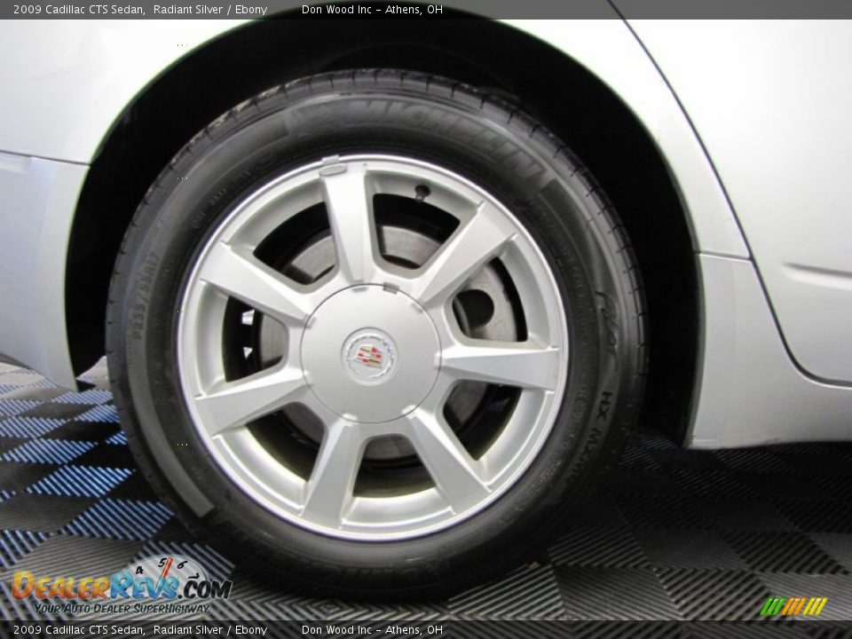 2009 Cadillac CTS Sedan Radiant Silver / Ebony Photo #30
