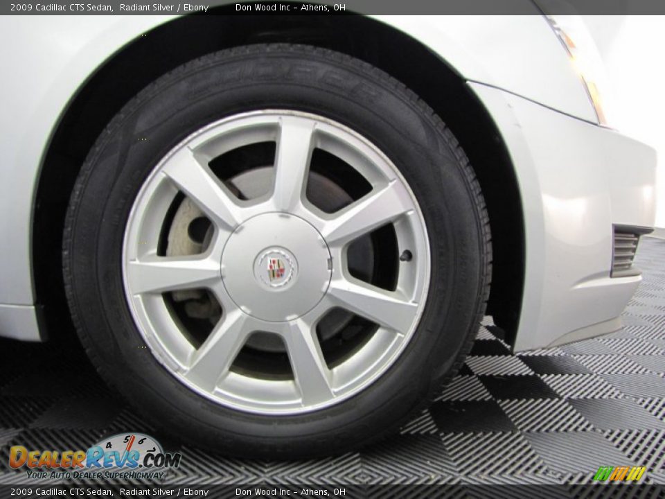 2009 Cadillac CTS Sedan Radiant Silver / Ebony Photo #33