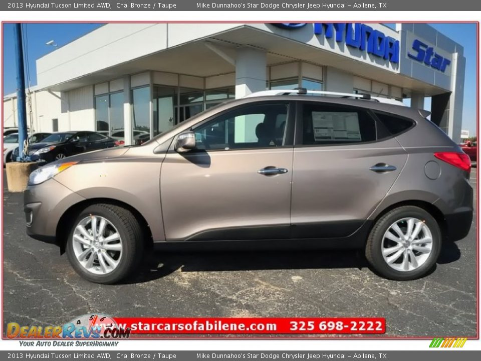 2013 Hyundai Tucson Limited AWD Chai Bronze / Taupe Photo #2
