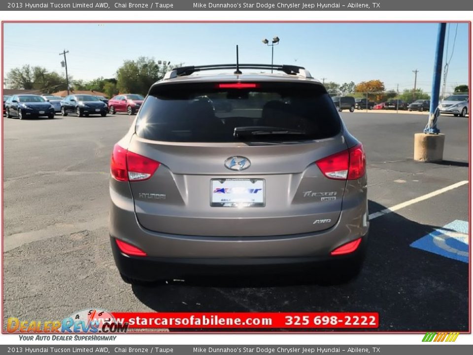 2013 Hyundai Tucson Limited AWD Chai Bronze / Taupe Photo #4