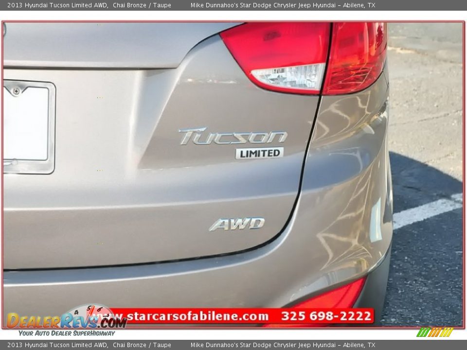 2013 Hyundai Tucson Limited AWD Chai Bronze / Taupe Photo #5