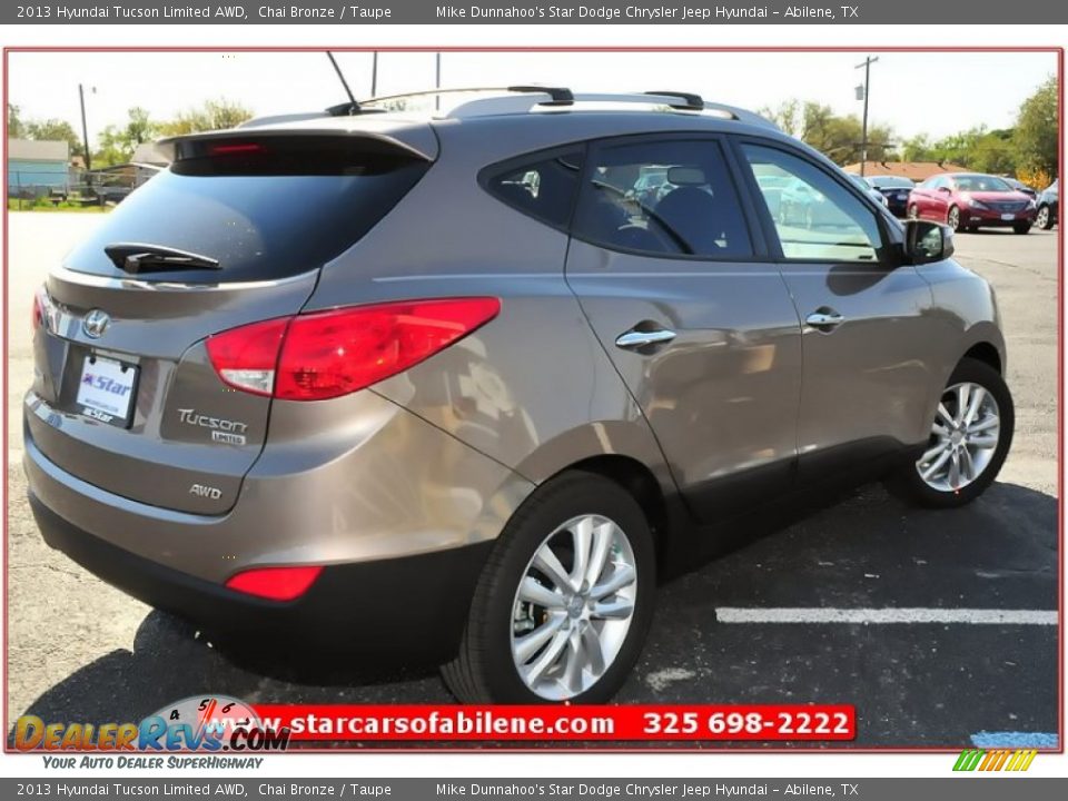 2013 Hyundai Tucson Limited AWD Chai Bronze / Taupe Photo #6