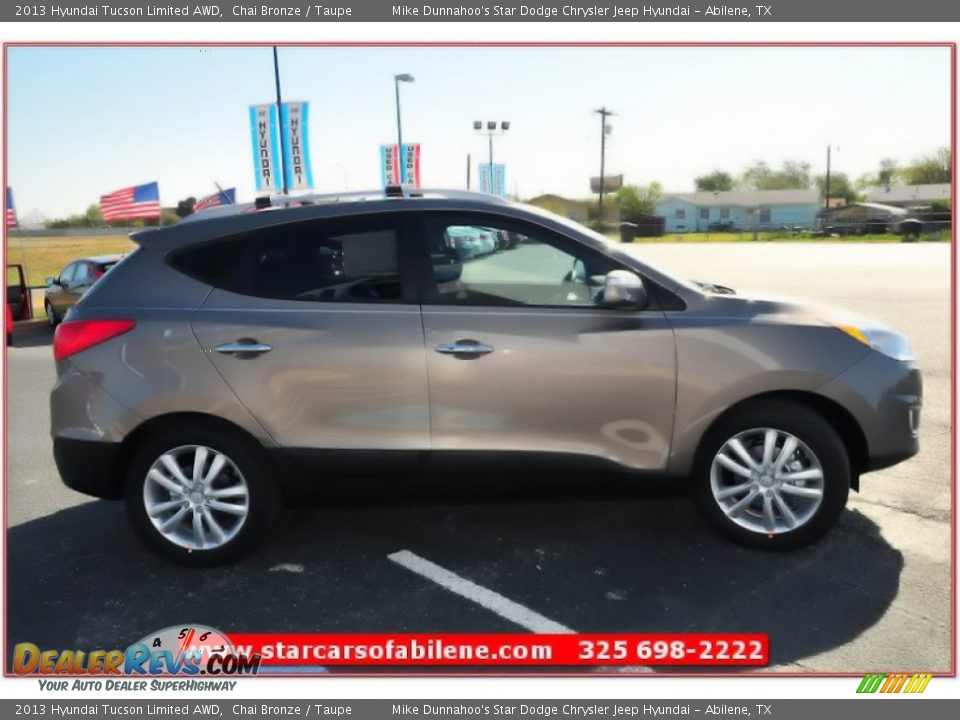 2013 Hyundai Tucson Limited AWD Chai Bronze / Taupe Photo #7