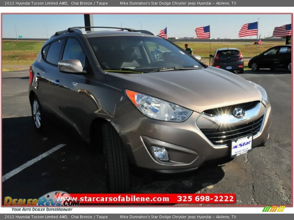 2013 Hyundai Tucson Limited AWD Chai Bronze / Taupe Photo #8