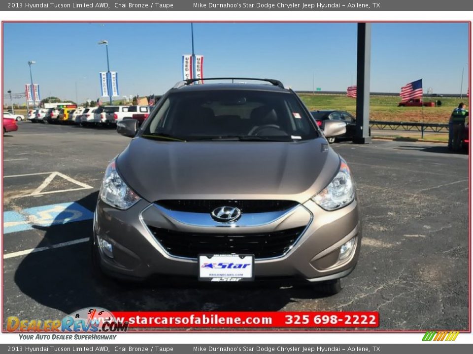 2013 Hyundai Tucson Limited AWD Chai Bronze / Taupe Photo #9