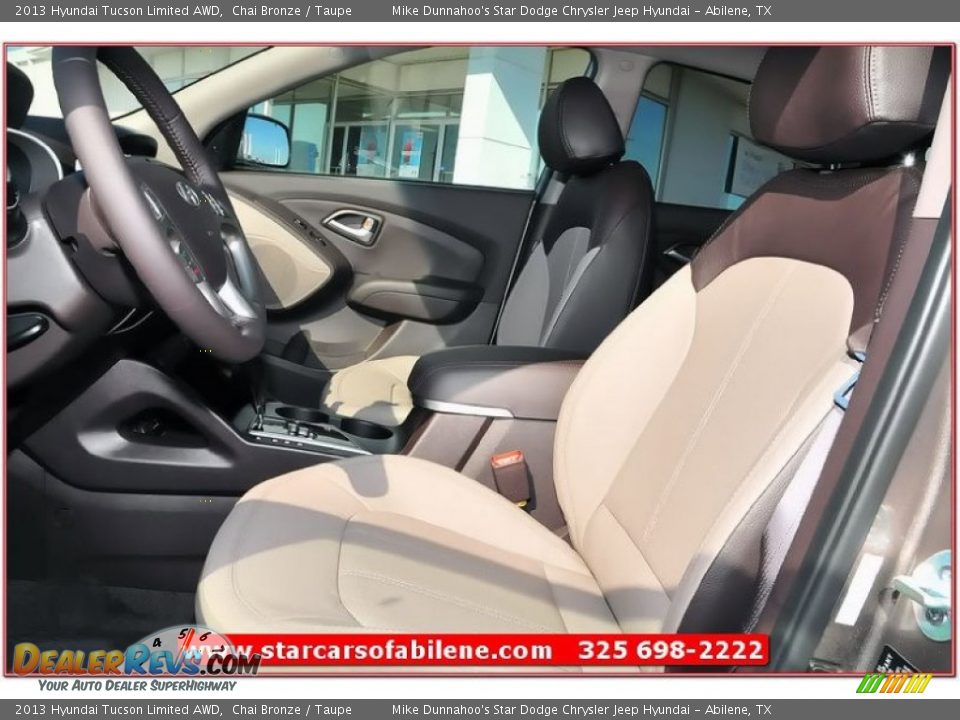 2013 Hyundai Tucson Limited AWD Chai Bronze / Taupe Photo #11