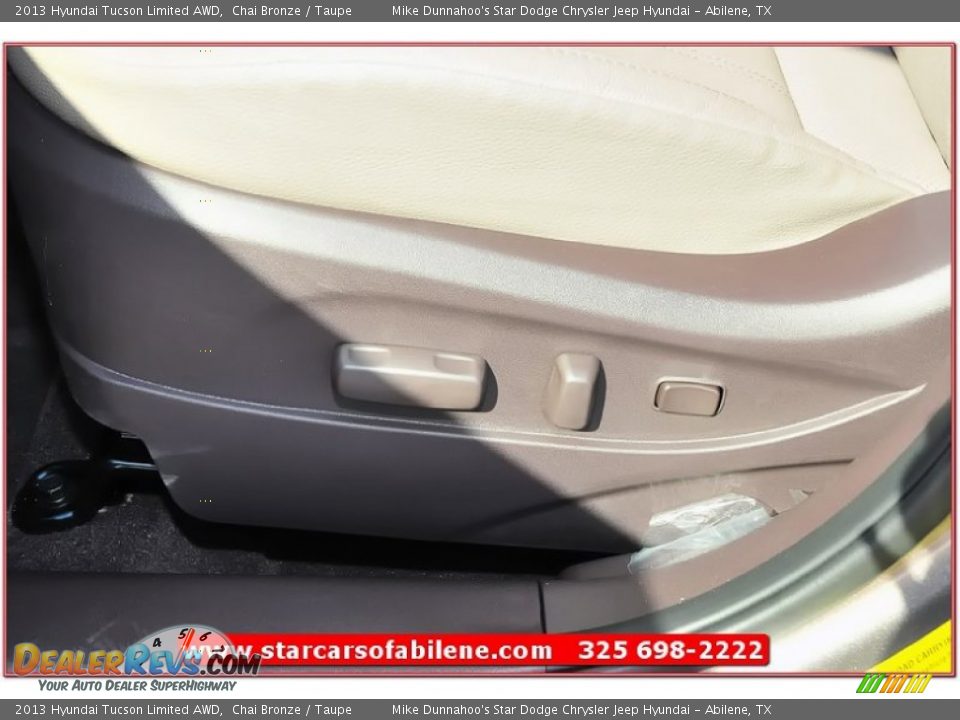 2013 Hyundai Tucson Limited AWD Chai Bronze / Taupe Photo #12