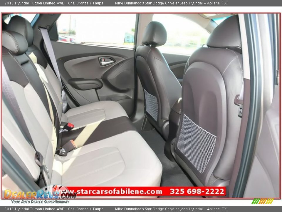2013 Hyundai Tucson Limited AWD Chai Bronze / Taupe Photo #22