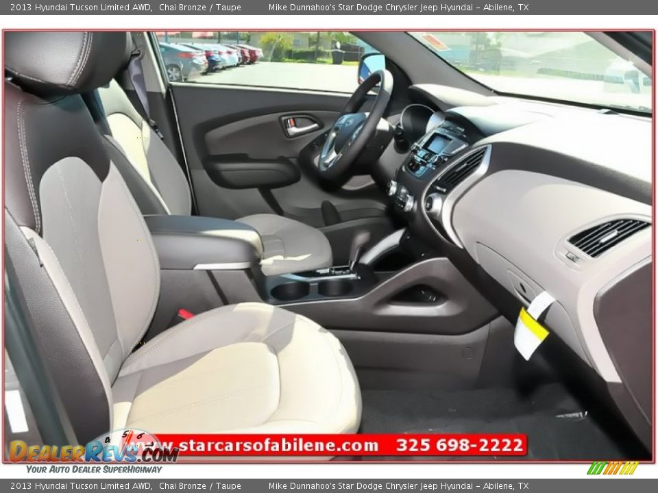 2013 Hyundai Tucson Limited AWD Chai Bronze / Taupe Photo #23