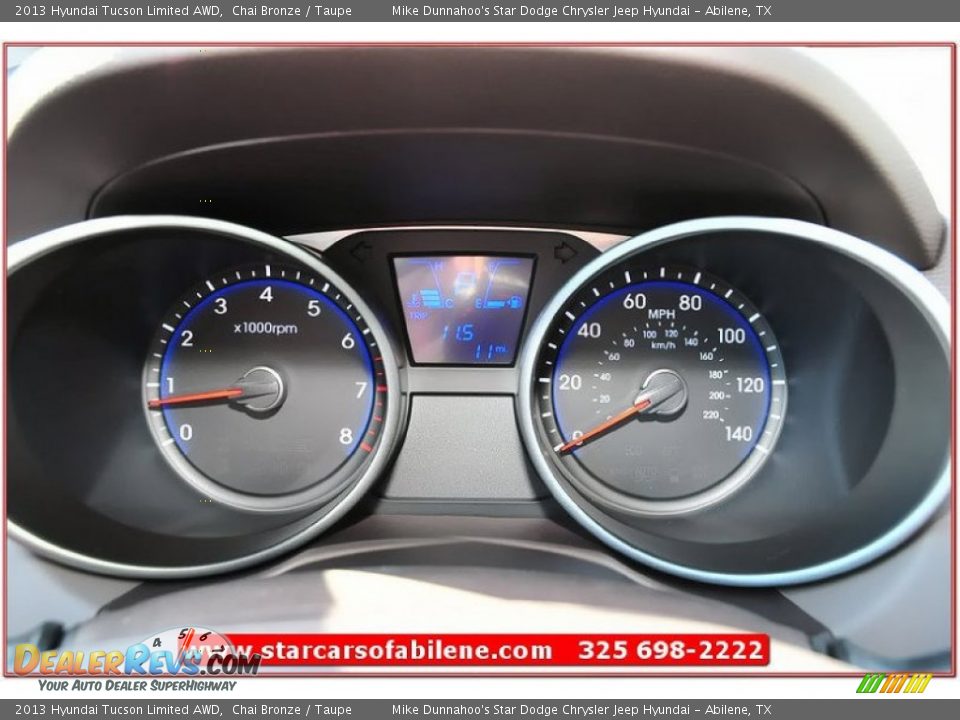 2013 Hyundai Tucson Limited AWD Chai Bronze / Taupe Photo #33