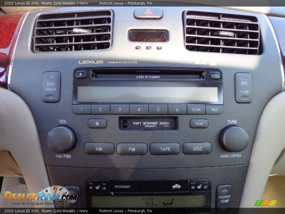 2002 Lexus ES 300 Mystic Gold Metallic / Ivory Photo #19