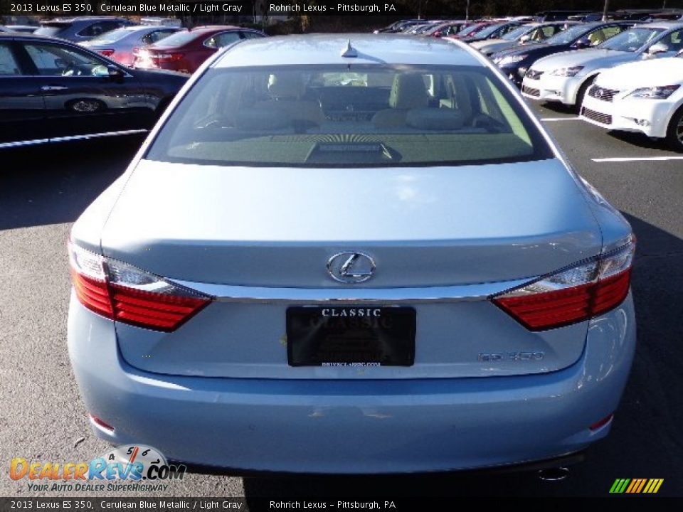 2013 Lexus ES 350 Cerulean Blue Metallic / Light Gray Photo #3
