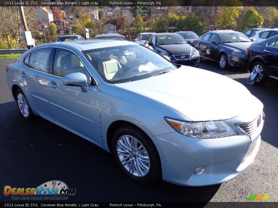 2013 Lexus ES 350 Cerulean Blue Metallic / Light Gray Photo #4