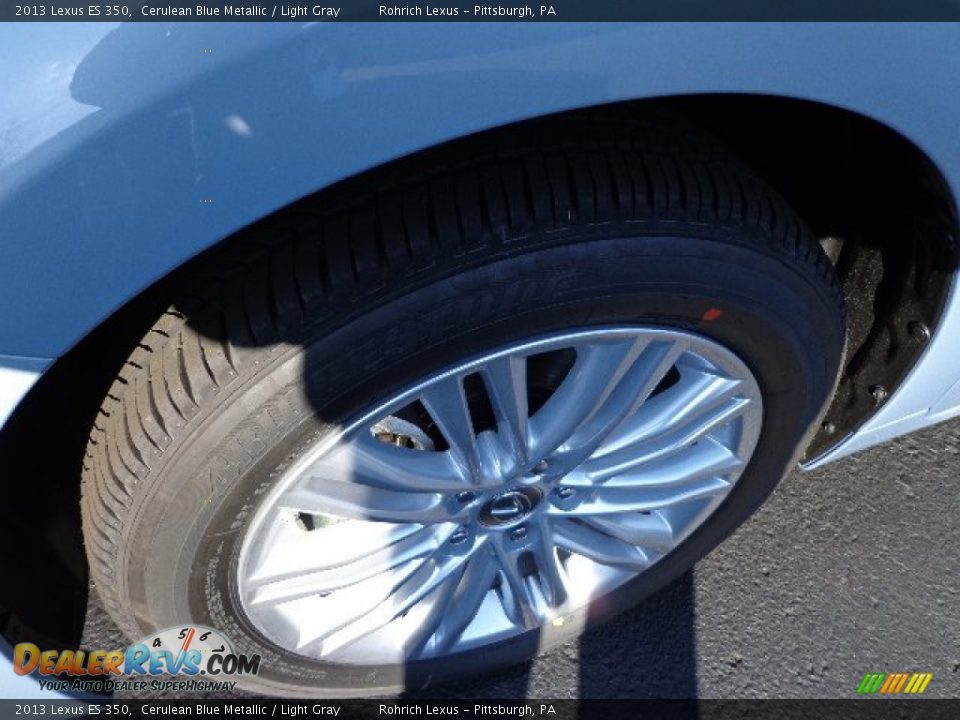 2013 Lexus ES 350 Cerulean Blue Metallic / Light Gray Photo #7