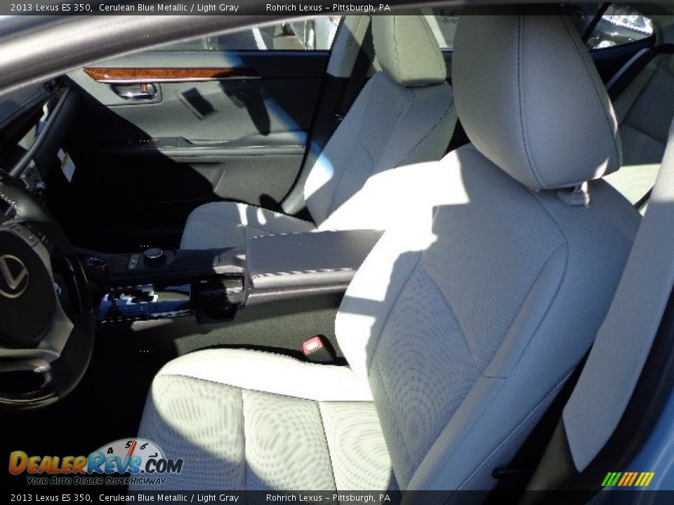 2013 Lexus ES 350 Cerulean Blue Metallic / Light Gray Photo #8