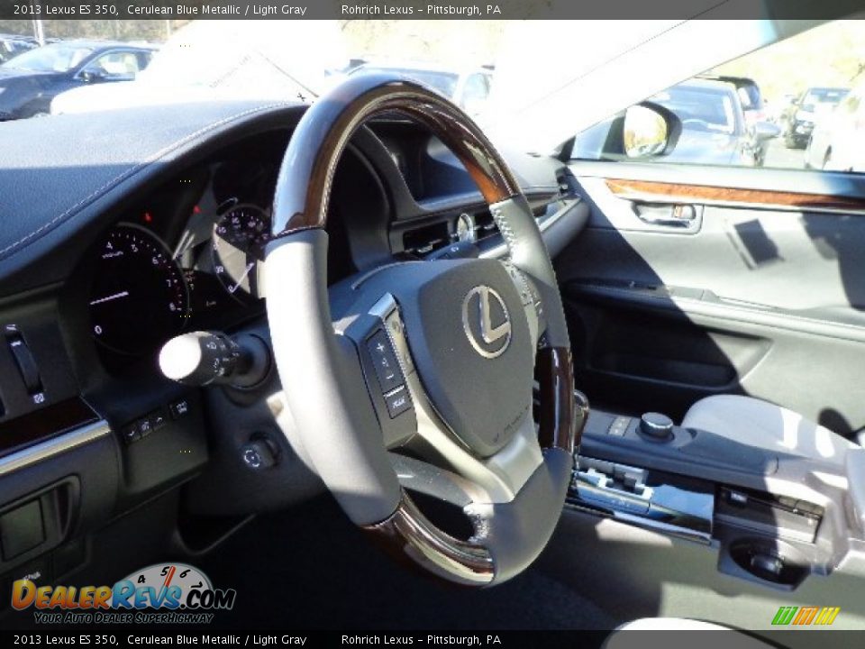 2013 Lexus ES 350 Cerulean Blue Metallic / Light Gray Photo #14